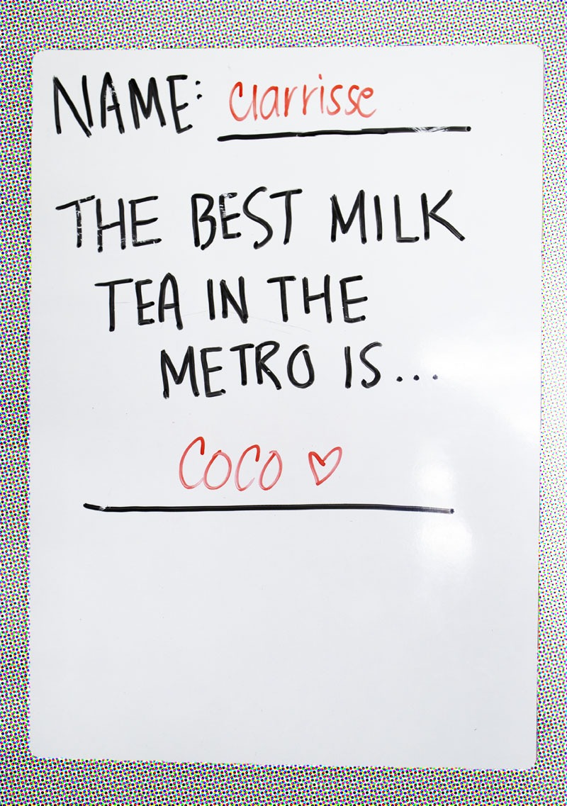 whiteboard-clarisse - Ranking the Best Milk Tea Places in the Metro | Wonder