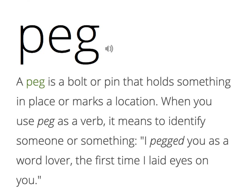 What does PEG mean in social media?