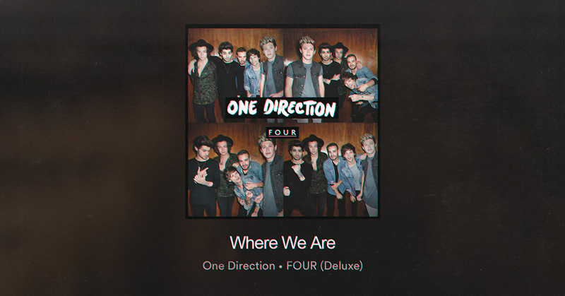 where we are album one direction tracklist